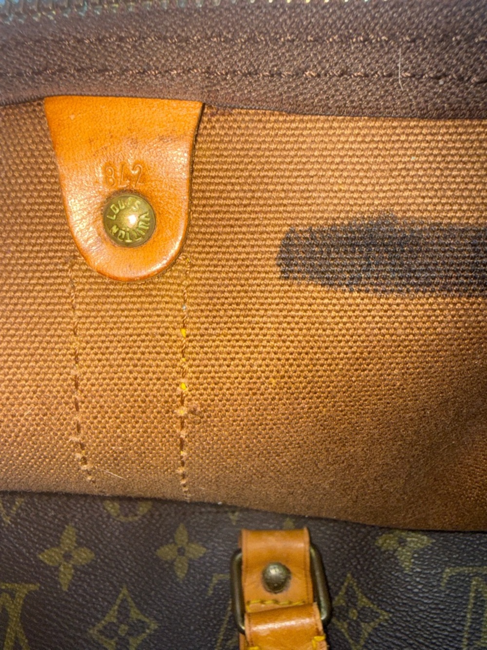 Louis Vuitton Brown Monogram Keepall 55 - Picture 12 of 13